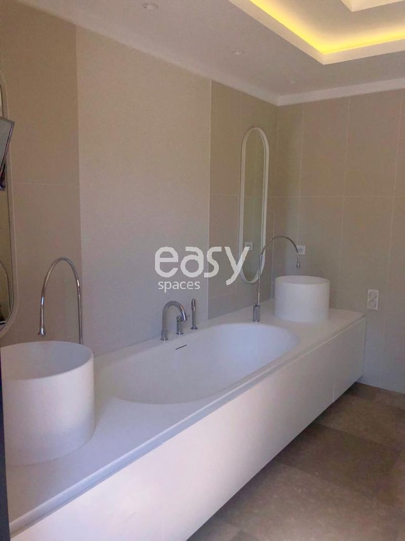 modern bathroom designed specifically for professional filming and shooting purposes